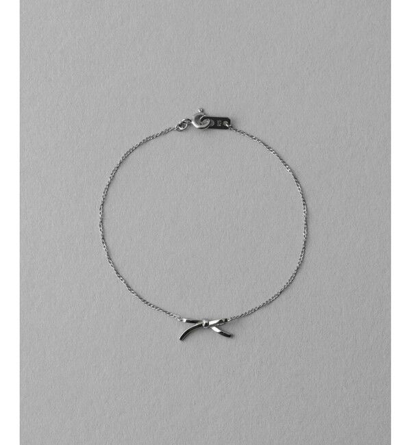 ete「リボン ブレスレット」|ブレスレット・バングル|プラチナム