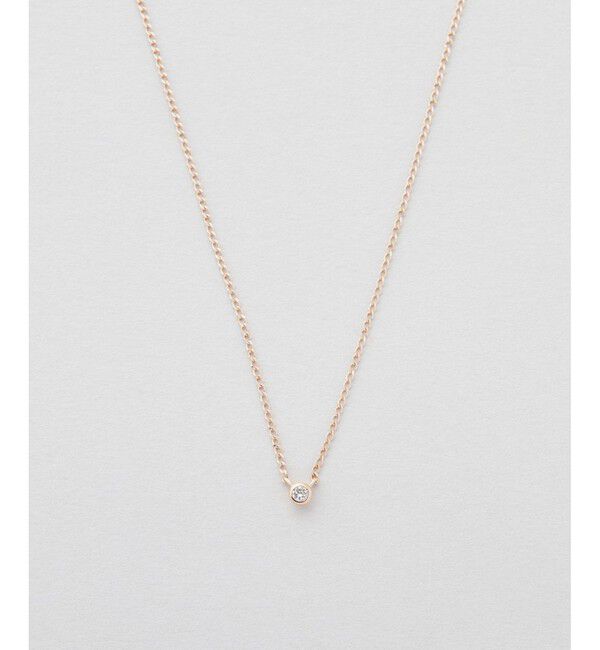 Jouete「K18 ダイヤモンド ネックレス」|ネックレス|ピンクゴールド