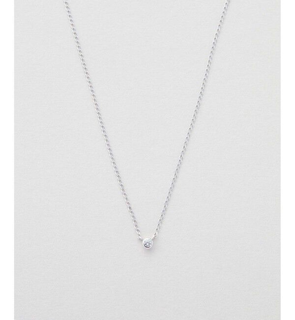 Jouete「K18WG ダイヤモンド ネックレス」|ネックレス|ホワイトゴールド