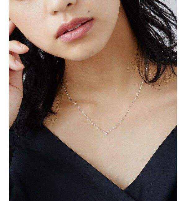 Jouete「K18WG ダイヤモンド ネックレス」|ネックレス|