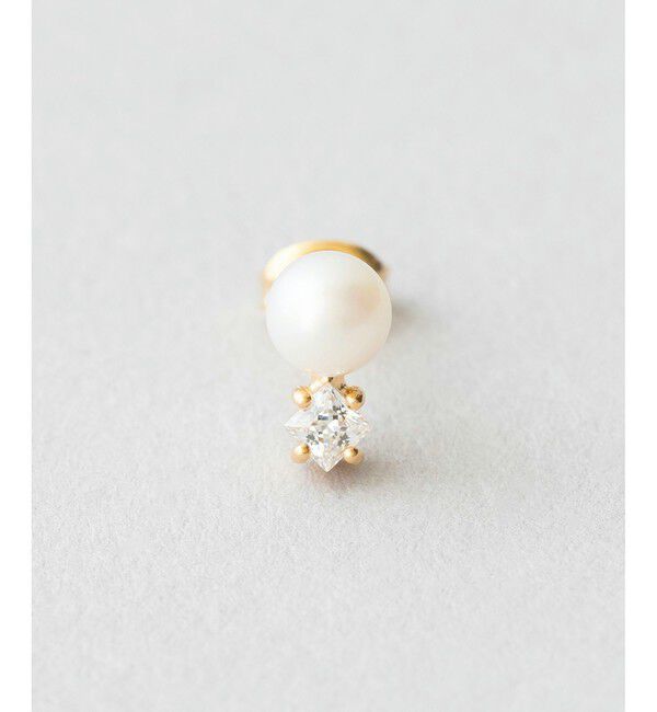 Jouete「ジルコニア&times;パール チュージング ピアス」|ピアス|