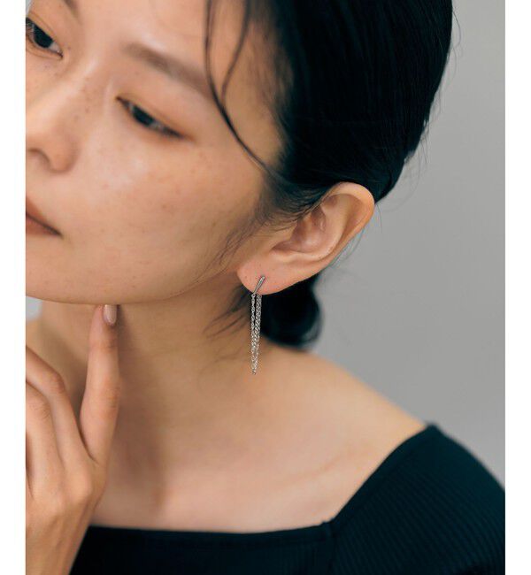 Jouete「ピアス ダブルチェーン」|ピアス|