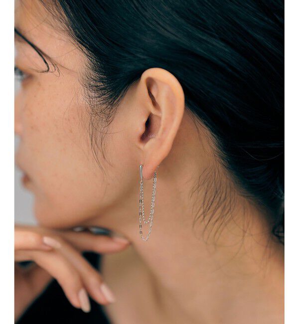 Jouete「ピアス ダブルチェーン」|ピアス|