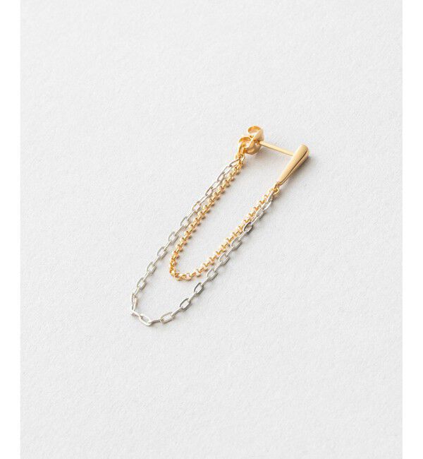Jouete「ピアス ダブルチェーン」|ピアス|