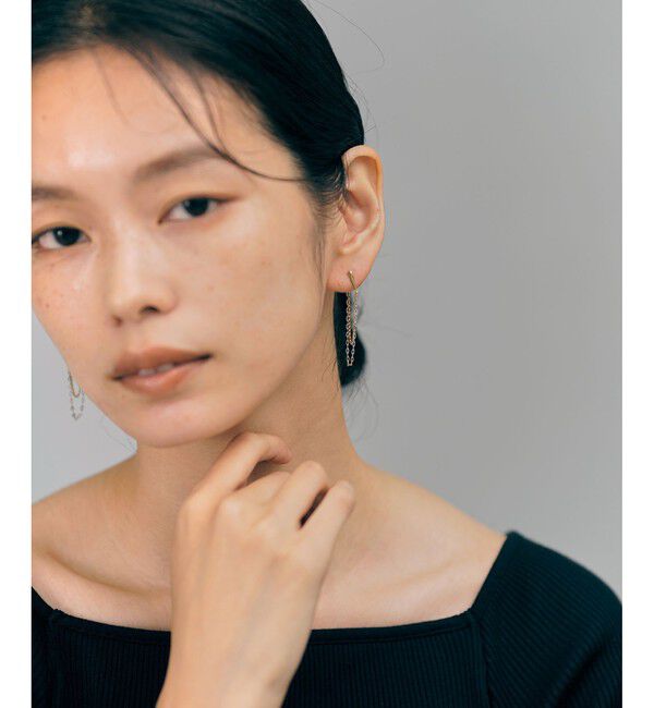 Jouete「ピアス ダブルチェーン」|ピアス|