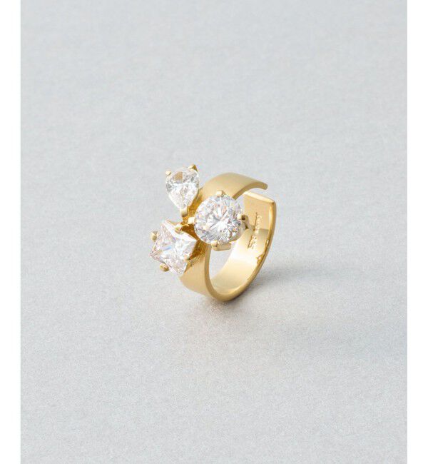 Jouete「イヤーカフス ジルコニア」|イヤーカフ|イエローゴールド