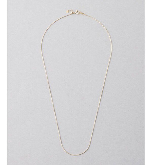 Jouete「K10YG ネックレス ボールチェーン」|ネックレス|