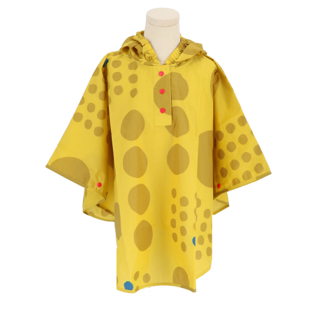 BACKYARD FAMILY「キッズ レイン コート ポンチョ 通販 レインポンチョ カッパ 雨具 サイズ S 80 90」|その他ベビー用品|イエロー2