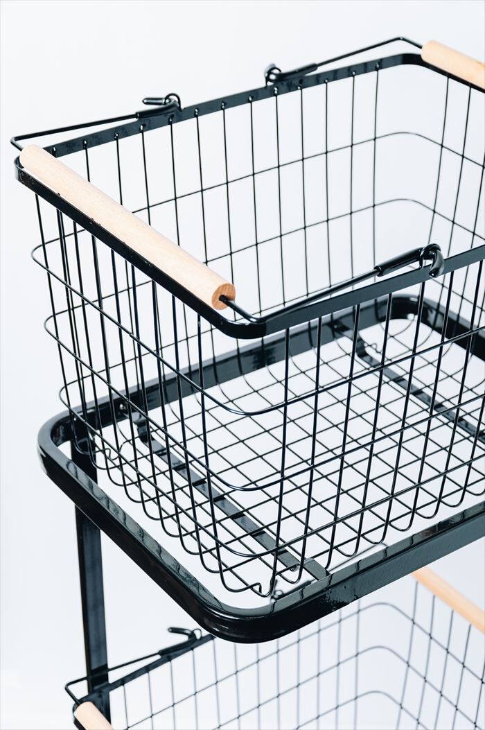 BACKYARD FAMILY「ランドリーラック バスケット付き 通販 ランドリーバスケット 2段 洗濯かご 洗濯物カゴ」|その他|