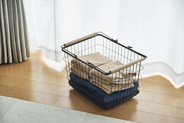 BACKYARD FAMILY「ランドリーラック バスケット付き 通販 ランドリーバスケット 2段 洗濯かご 洗濯物カゴ」|その他|