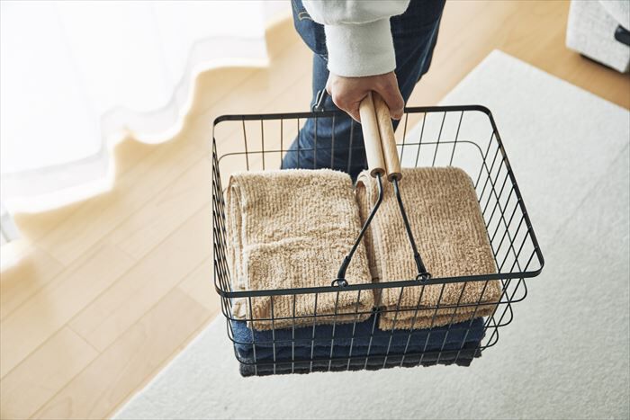 BACKYARD FAMILY「ランドリーラック バスケット付き 通販 ランドリーバスケット 2段 洗濯かご 洗濯物カゴ」|その他|