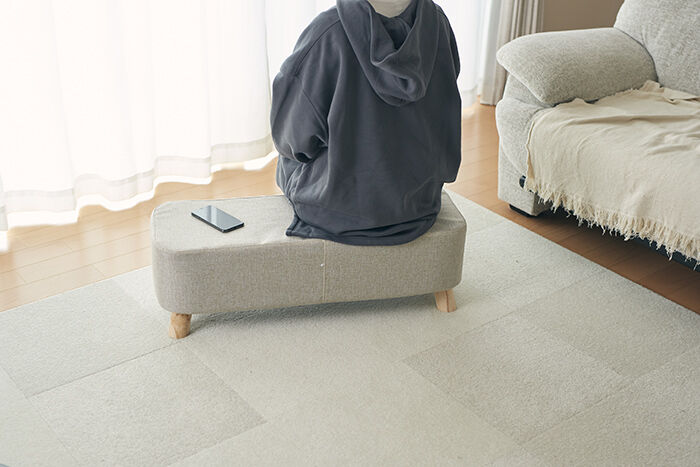 BACKYARD FAMILY「スツール おしゃれ 楽天 ファブリックスツール オットマン En Fance EF-T15L」|その他|