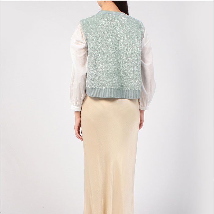 BACKYARD FAMILY「MIND マインド フェザー ベスト 通販 フェザーベスト フェザーニット 重ね着 レイヤード」|その他|