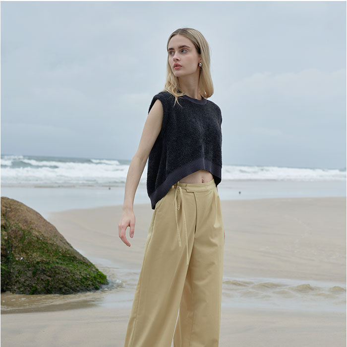 BACKYARD FAMILY「MIND マインド フェザー ベスト 通販 フェザーベスト フェザーニット 重ね着 レイヤード」|その他|