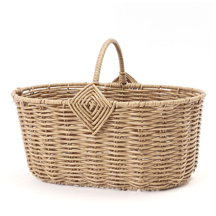BACKYARD FAMILY「収納 かご バスケット 通販 籠 カゴ 手編み ワンハンドル 持ち手付き ハンドル 天然素材風」|その他|