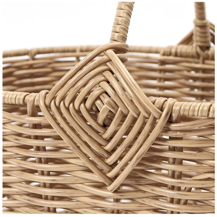 BACKYARD FAMILY「収納 かご バスケット 通販 籠 カゴ 手編み ワンハンドル 持ち手付き ハンドル 天然素材風」|その他|