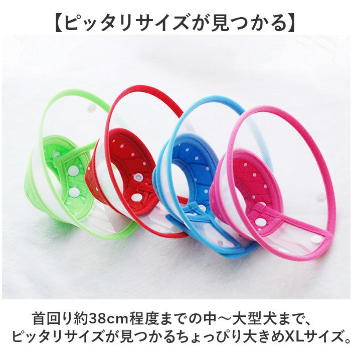 BACKYARD FAMILY「エリザベスカラー 犬 猫 ベル型 XL 通販 猫用エリザベスカラー 犬用エリザベスカラー ソフト」|その他|