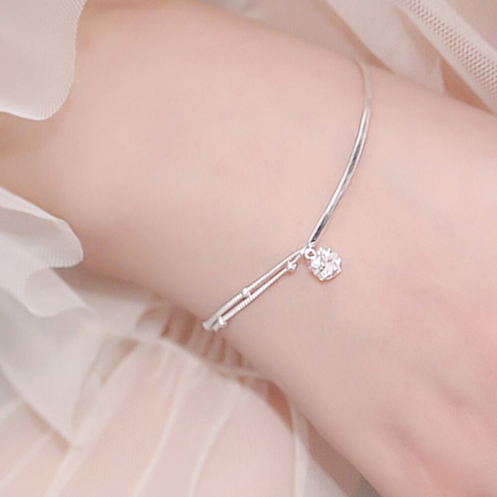 BACKYARD FAMILY「ブレスレット 2連 レディース 通販 ダイヤモンドハーツ blt-0230 Diamond」|その他|シルバー1