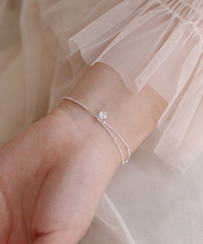 BACKYARD FAMILY「ブレスレット 2連 レディース 通販 ダイヤモンドハーツ blt-0230 Diamond」|その他|