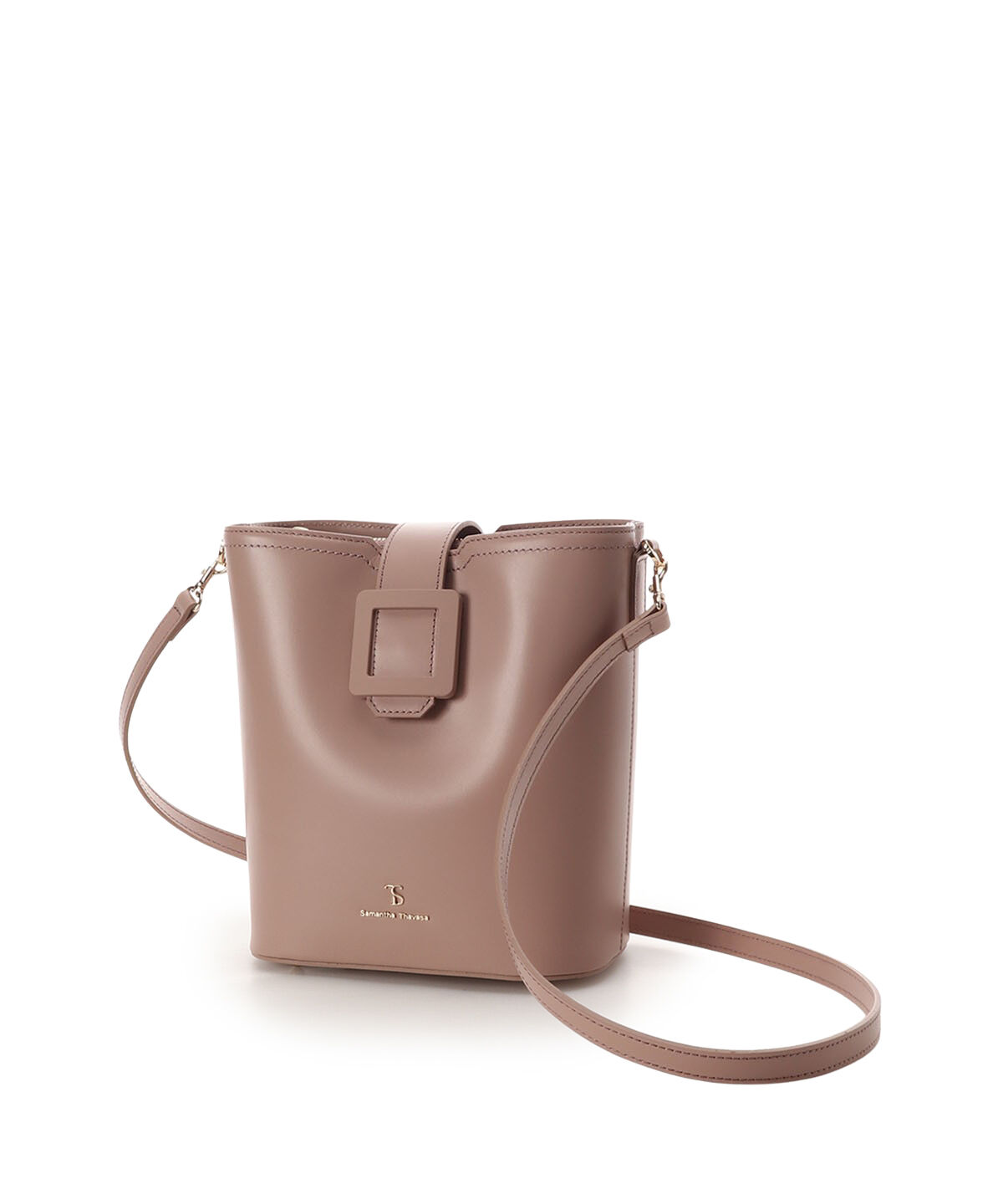 Samantha Thavasa「ベルトデザイン レザーバケツ型ハンドバッグ」|ハンドバッグ|