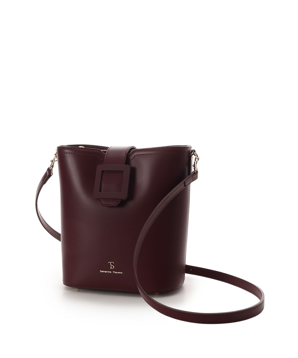 Samantha Thavasa「ベルトデザイン レザーバケツ型ハンドバッグ」|ハンドバッグ|