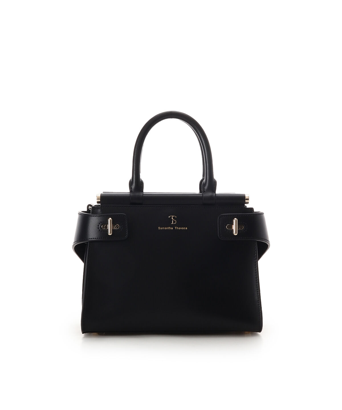 Samantha Thavasa「ゴールド金具スプリットレザーハンドバッグ」|ハンドバッグ|