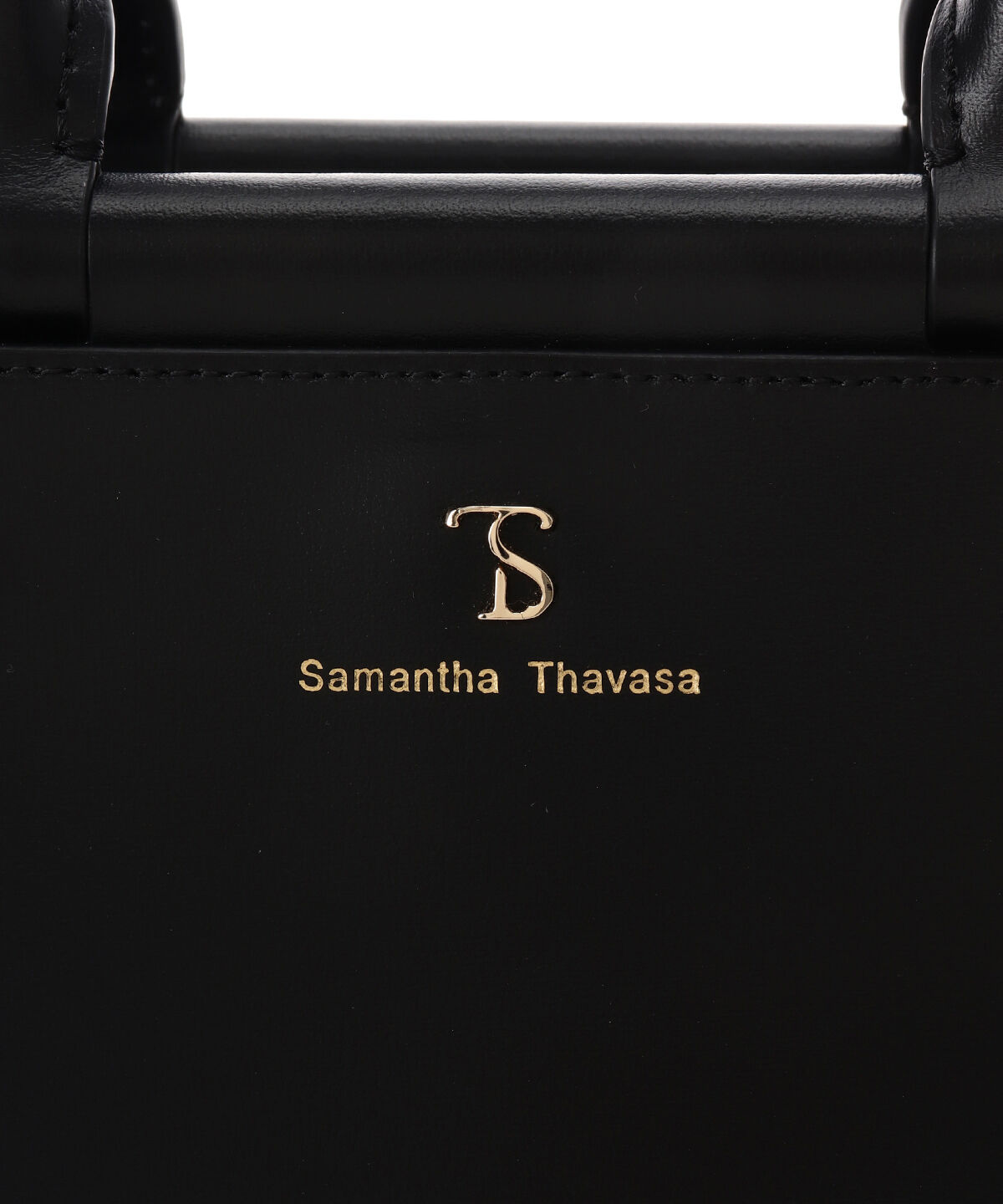 Samantha Thavasa「ゴールド金具スプリットレザーハンドバッグ」|ハンドバッグ|