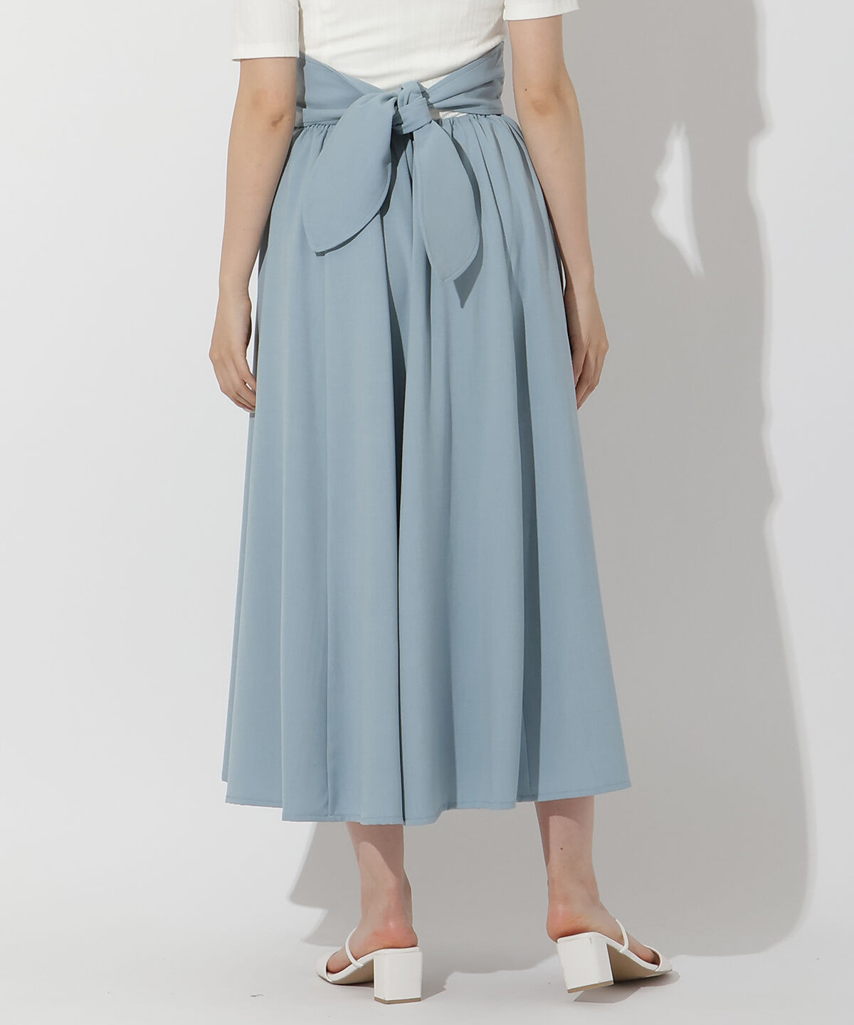 アンドクチュール「バックリボンフレアスカート」|フレア|