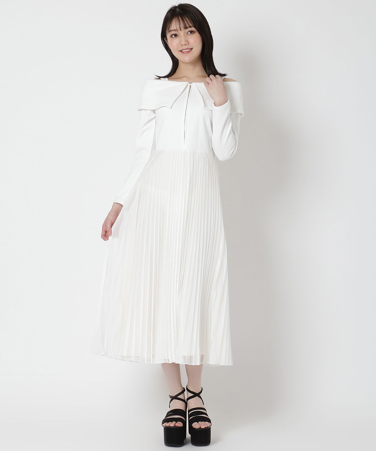 REDYAZEL「ニットドッキングワンピース」|ワンピース|オフ