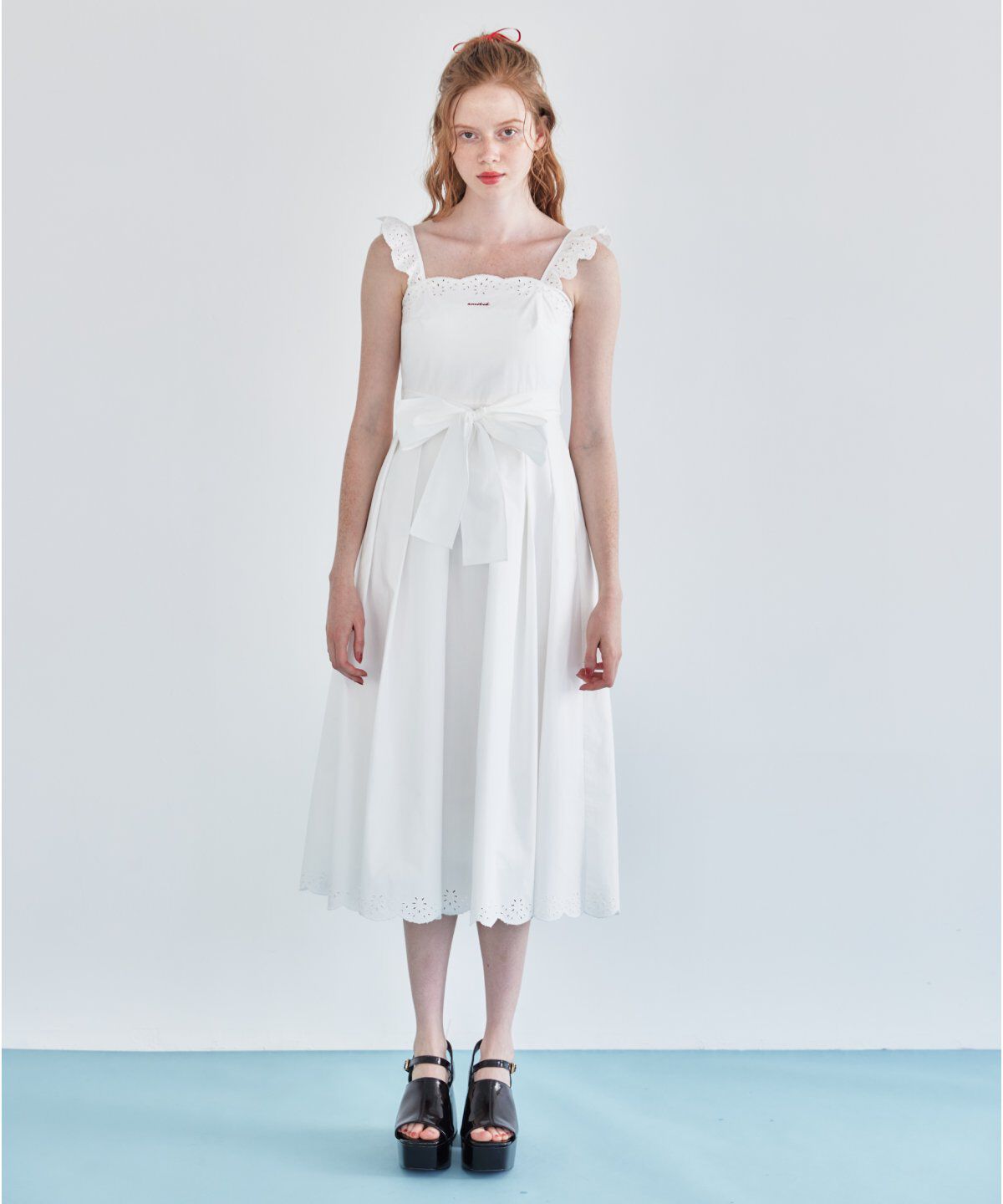 REDYAZEL「エンブロイダリーコットンワンピース」|ワンピース|