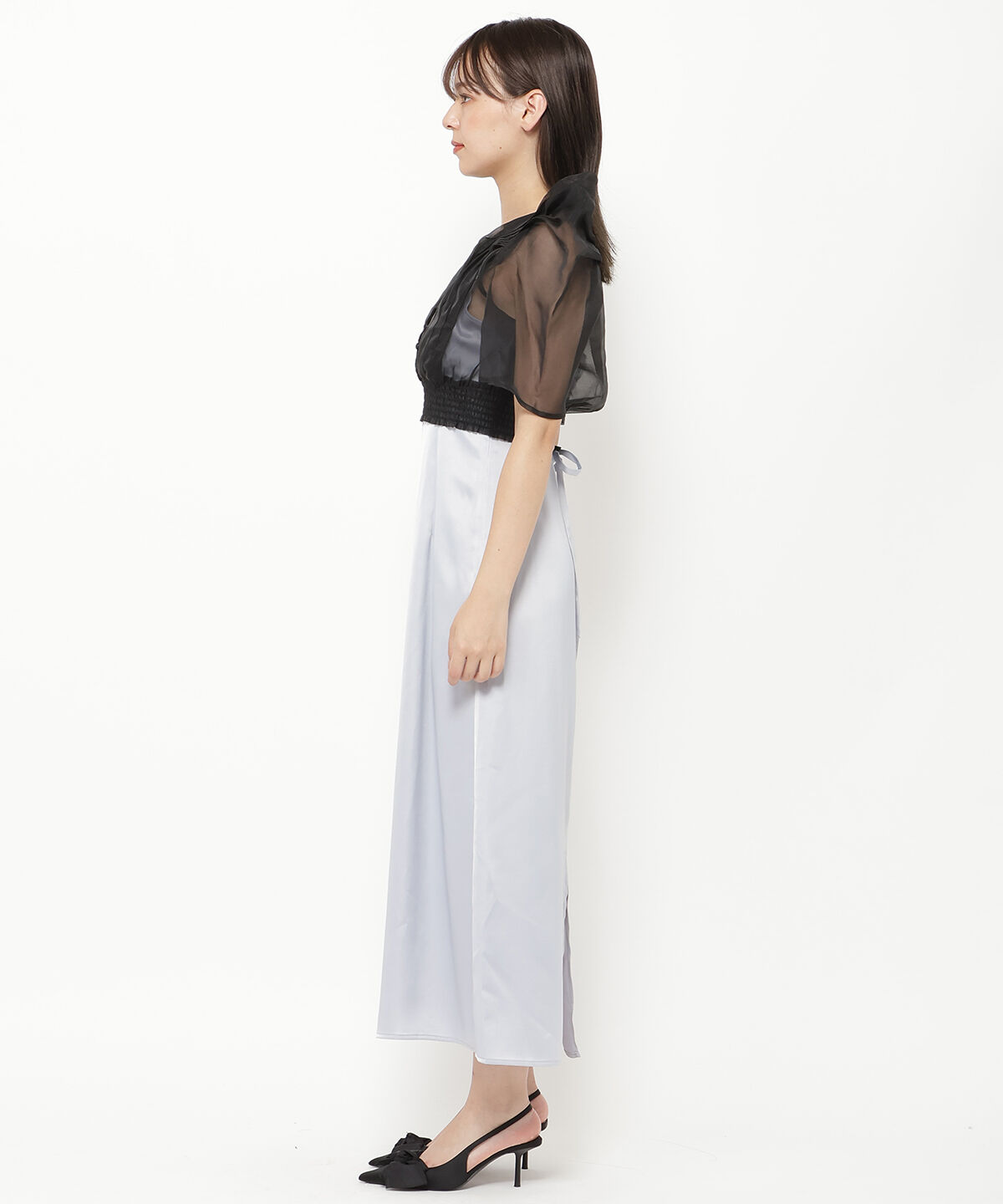 REDYAZEL「シアーブラウス＆キャミワンピースセット」|ワンピース|