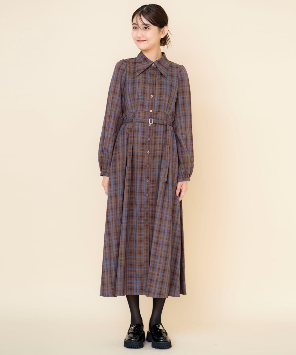 REDYAZEL「チェックシャツワンピース」|ワンピース|