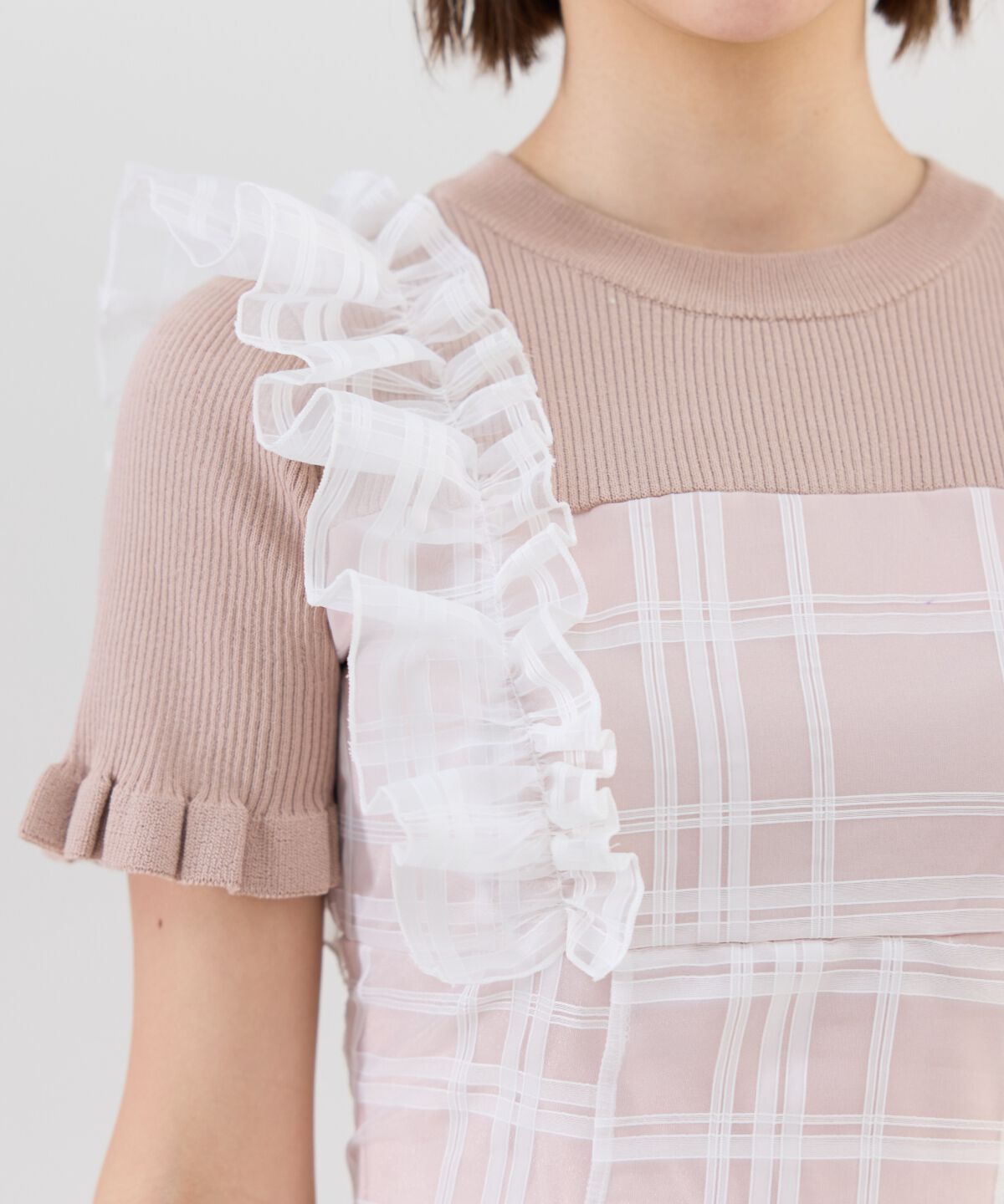 REDYAZEL「ショルダーフリルドッキングワンピース」|ワンピース|