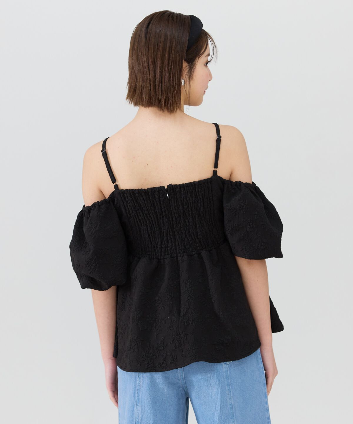 REDYAZEL「２WAYジャガードペプラムトップス」|シャツ・ブラウス|