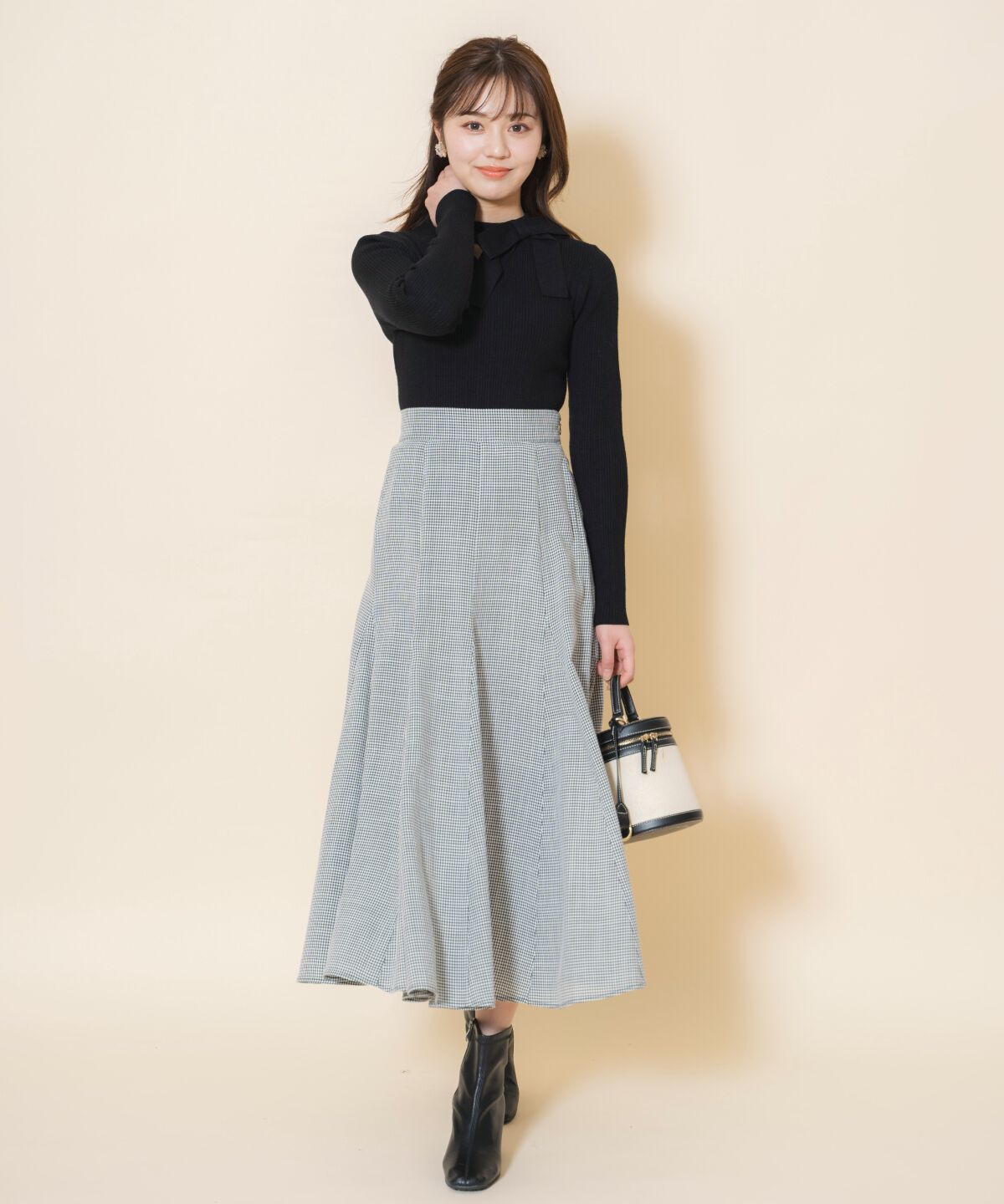 WILLSELECTION「アシメリボンプルオーバー」|ニット・セーター|