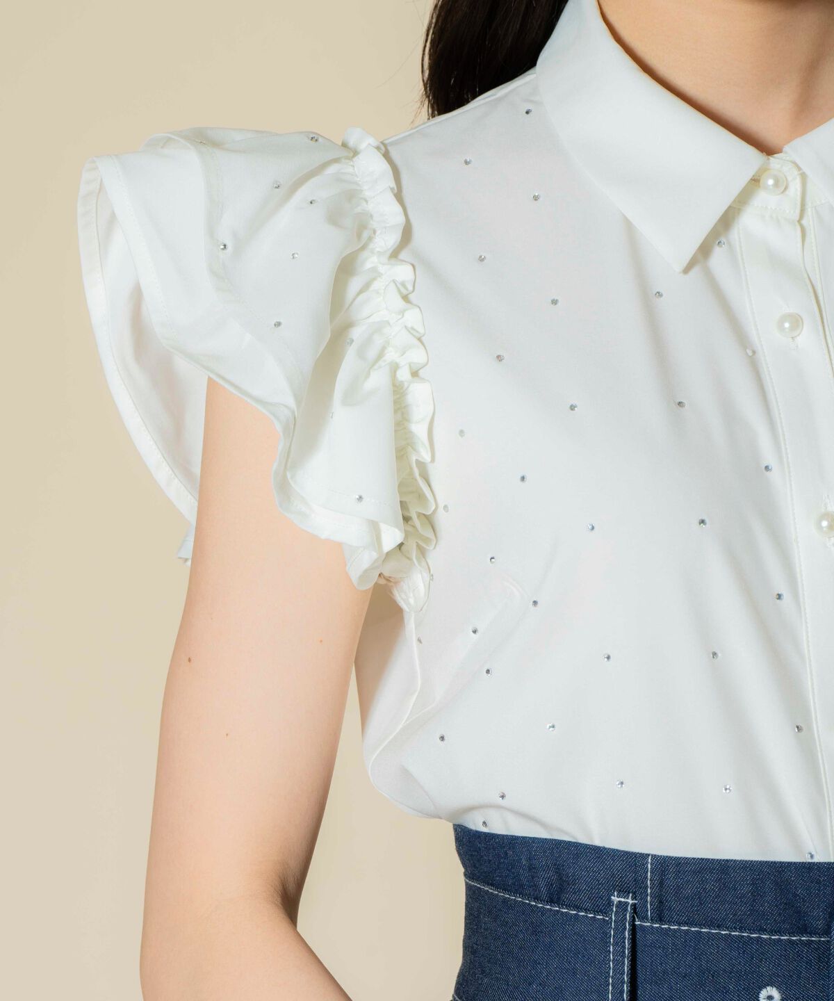 WILLSELECTION「キラキラビジューブラウス」|シャツ・ブラウス|