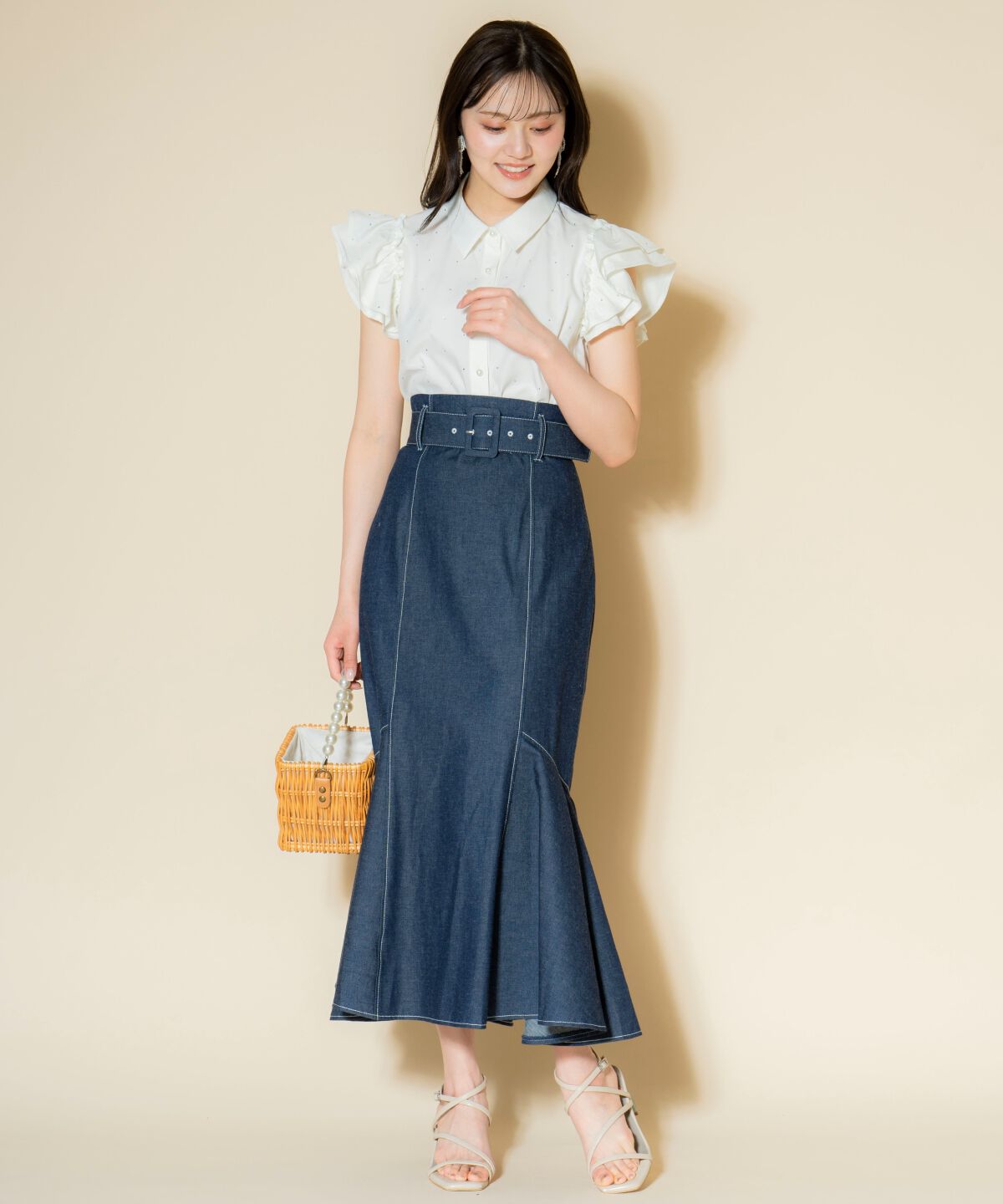 WILLSELECTION「キラキラビジューブラウス」|シャツ・ブラウス|