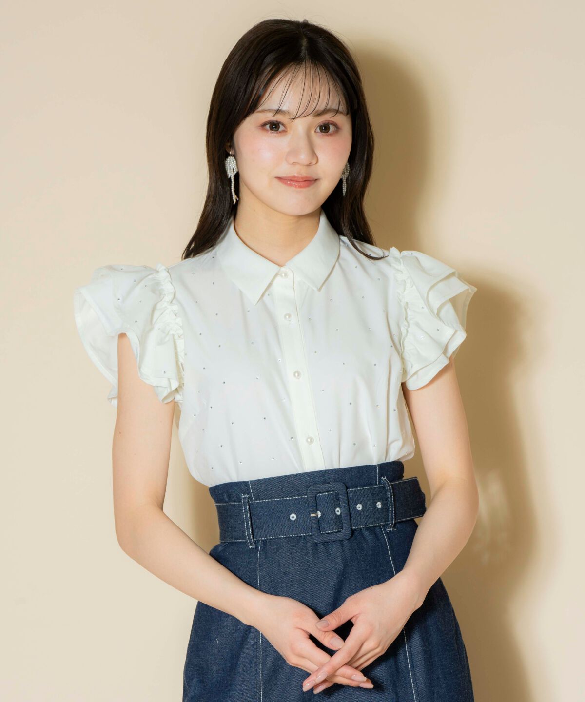 WILLSELECTION「キラキラビジューブラウス」|シャツ・ブラウス|