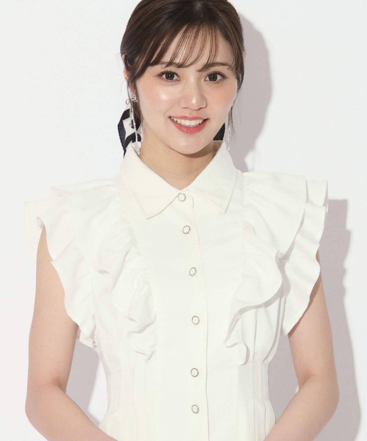 WILLSELECTION「リボンタイタックウエストシャツワンピース」|ワンピース|