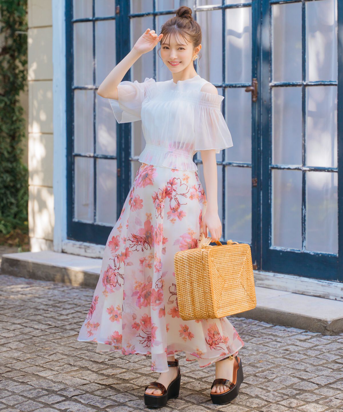 WILLSELECTION「レイヤード風オフショル半袖プルオーバー」|Tシャツ・カットソー|