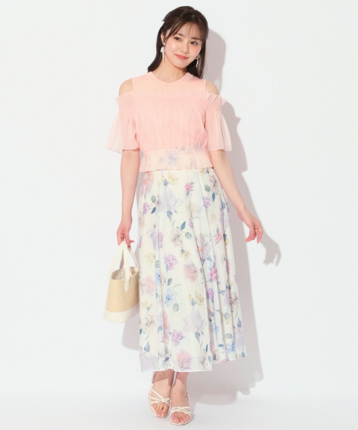 WILLSELECTION「レイヤード風オフショル半袖プルオーバー」|Tシャツ・カットソー|