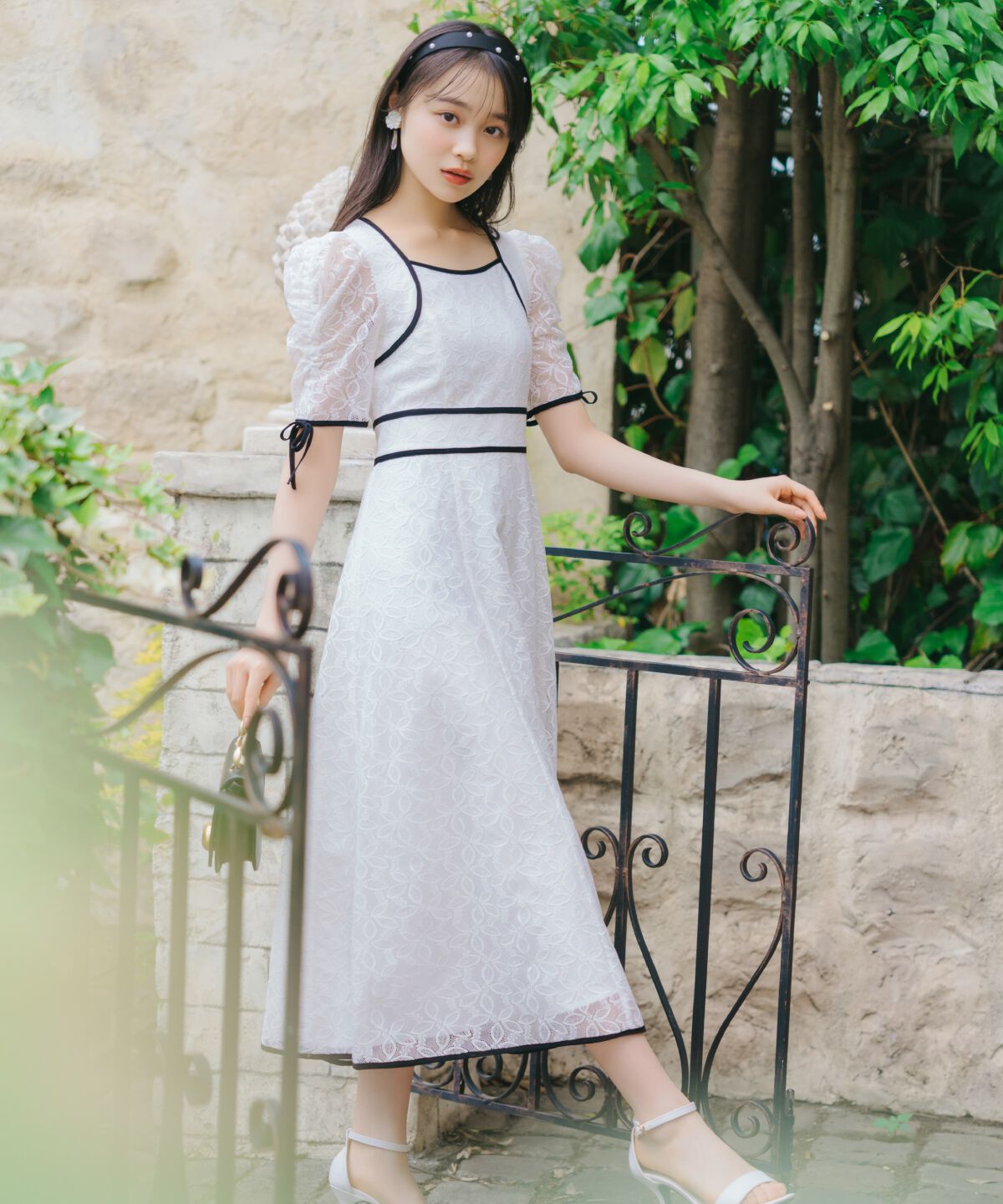 WILLSELECTION「配色レースワンピース」|ワンピース|