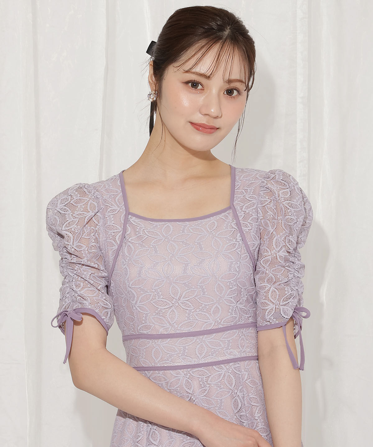 WILLSELECTION「配色レースワンピース」|ワンピース|