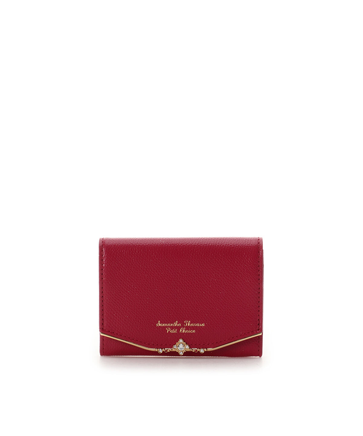Samantha Thavasa Petit Choice「ジュエルバー　マルチパスケース」|コインケース|ワインレッド