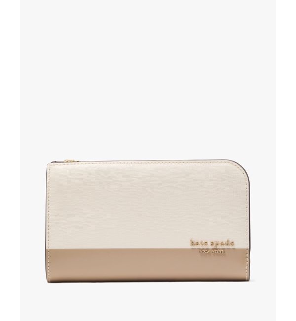 kate spade new york「デヴィン カラーブロック ミディアム バイフォールド ウォレット」|財布|GREY MULTI