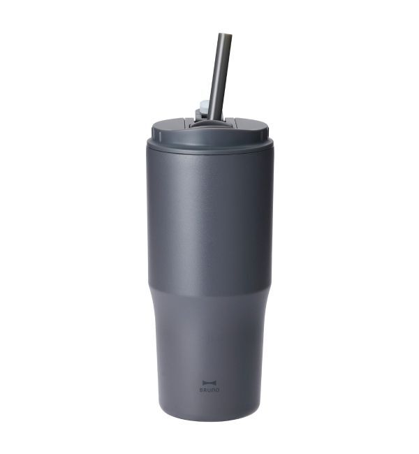 BRUNO「2WAYストロータンブラー L」|グラス・マグカップ|チャコール