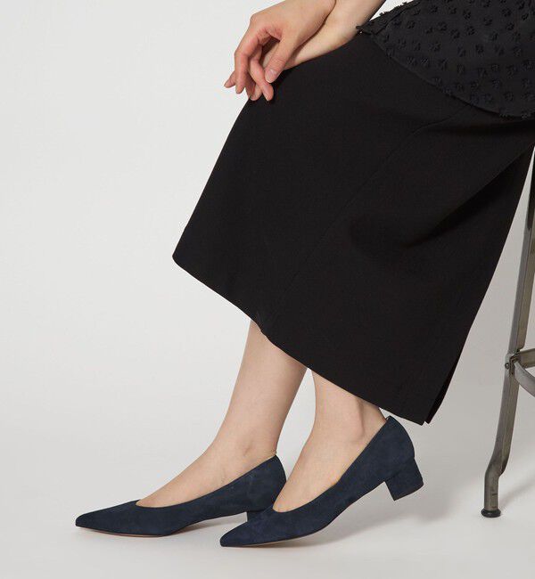 ODETTE E ODILE「ポインテッドブロックヒール パンプス35&darr;&uarr;」|パンプス|