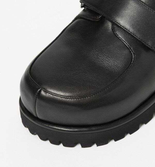 ODETTE E ODILE「ボリュームソールベルトサボ フラット30」|スリッポン|