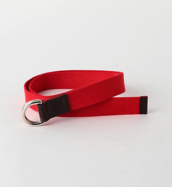 UNITED ARROWS「＜Whitehouse Cox(ホワイトハウスコックス）＞ B-2365 D-RING BELT」|ベルト|RED