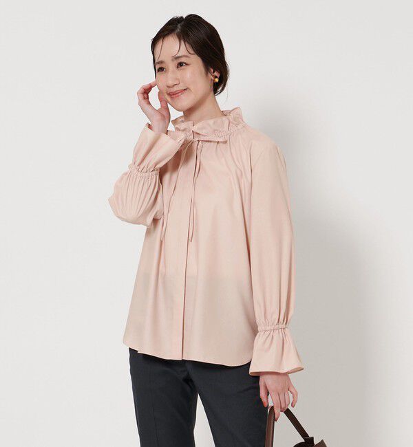 UNITED ARROWS「フリルカラー フレアスリーブ ブラウス」|シャツ・ブラウス|